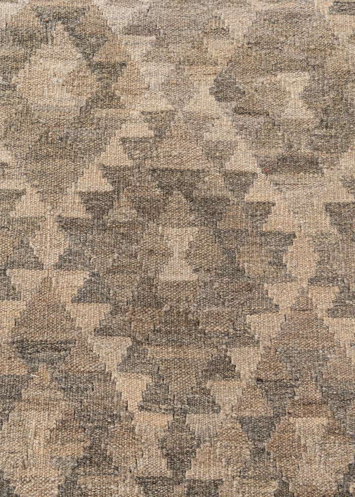 4' 3 x 5' 8 Hand Woven Kilim Maymana Wool Rug