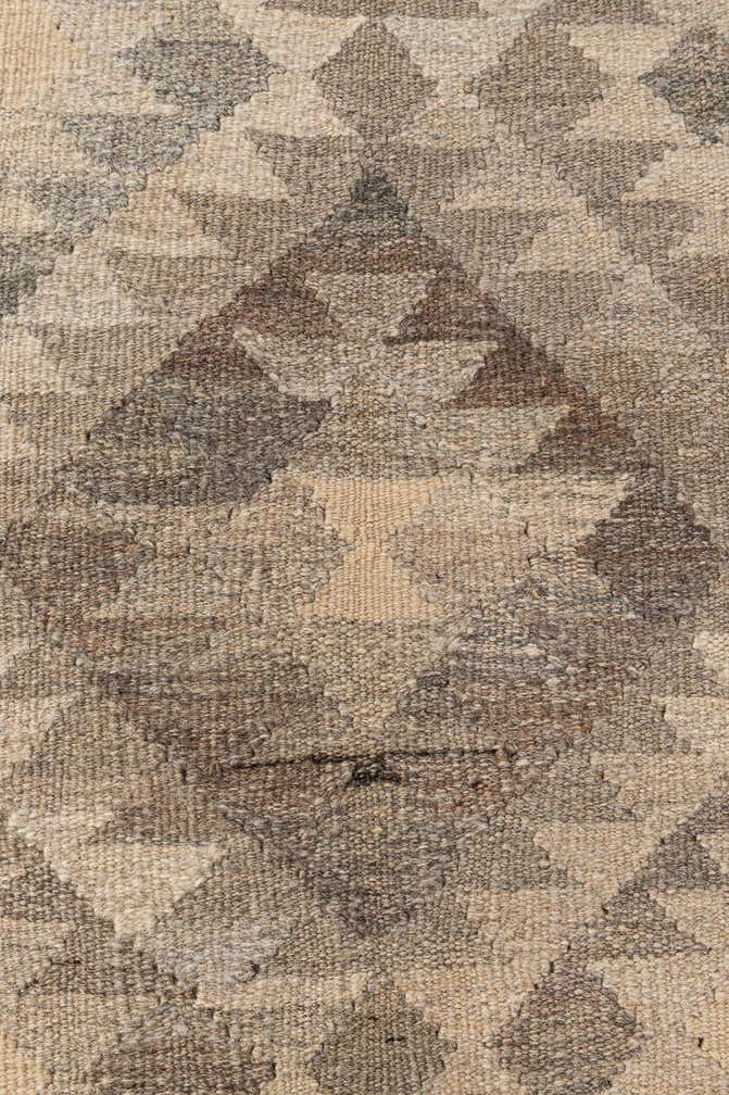 4' 3 x 5' 8 Hand Woven Kilim Maymana Wool Rug