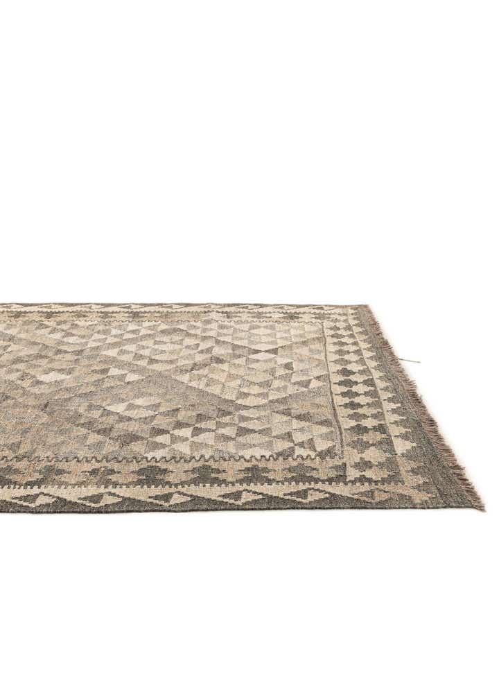 4' 2 x 6' Hand Woven Kilim Maymana Wool Rug