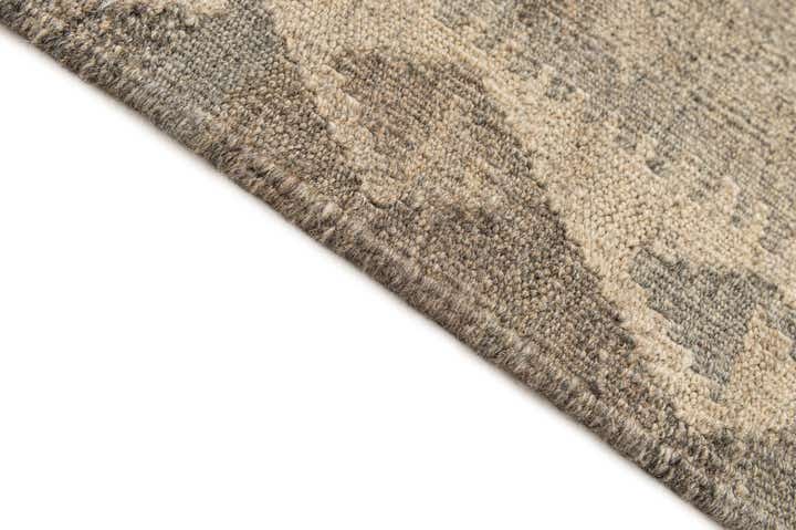 4' 4 x 6' 1 Hand Woven Kilim Maymana Wool Rug