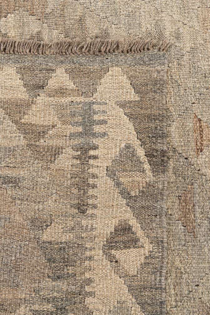 4' 4 x 6' 1 Hand Woven Kilim Maymana Wool Rug