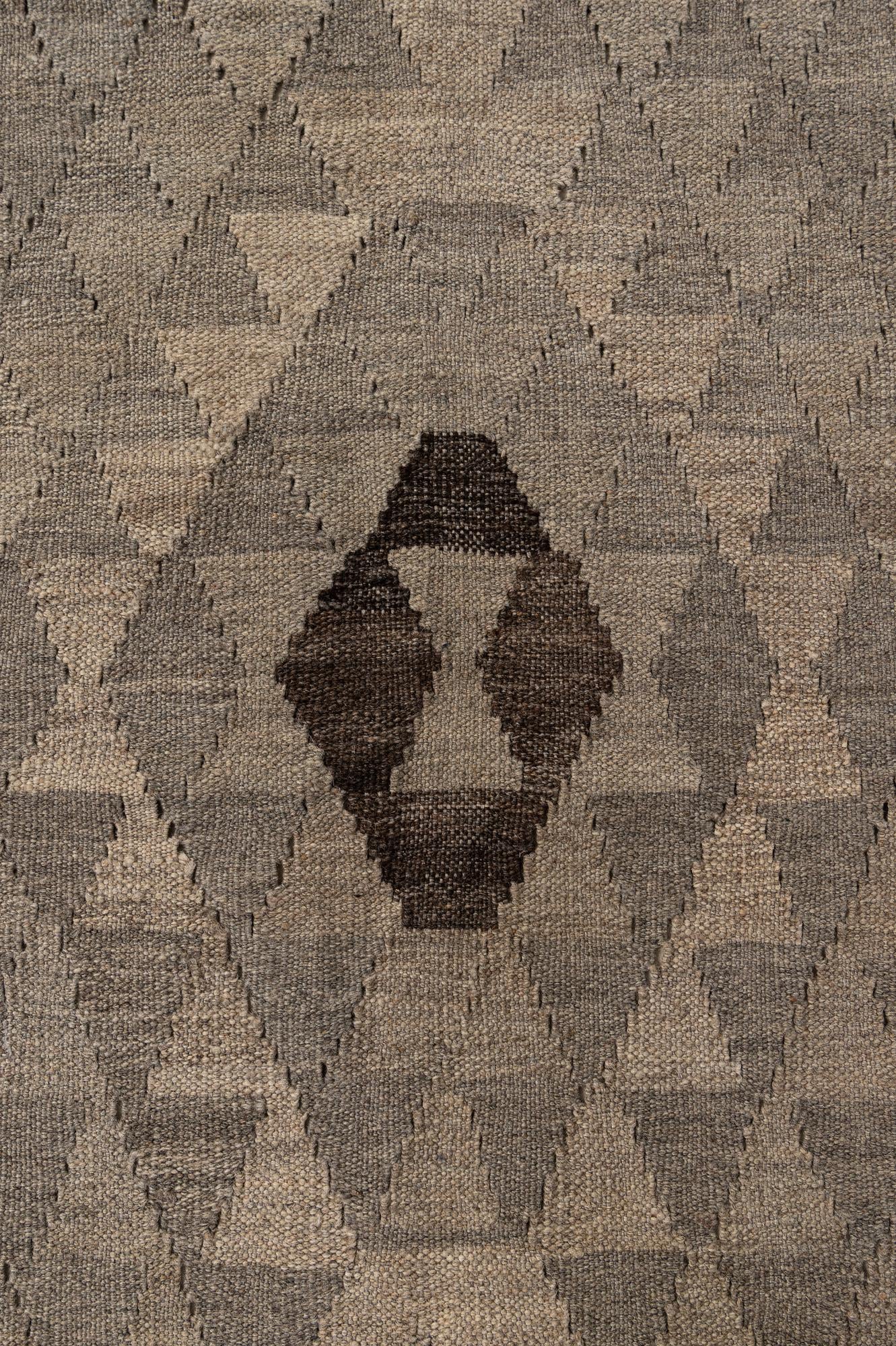 4' 4 x 6' Hand Woven Kilim Maymana Wool Rug