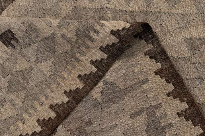 4' 4 x 6' Hand Woven Kilim Maymana Wool Rug