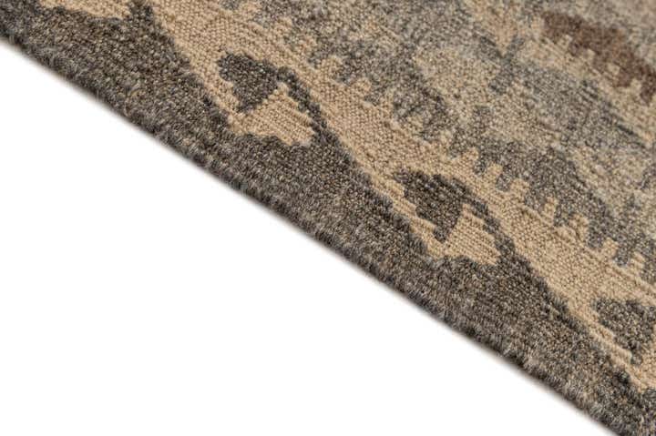 4' 2 x 6' 1 Hand Woven Kilim Maymana Wool Rug
