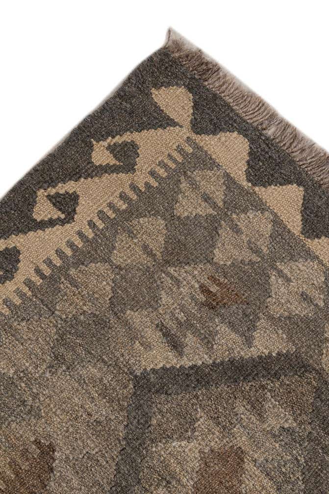 4' 2 x 6' 1 Hand Woven Kilim Maymana Wool Rug