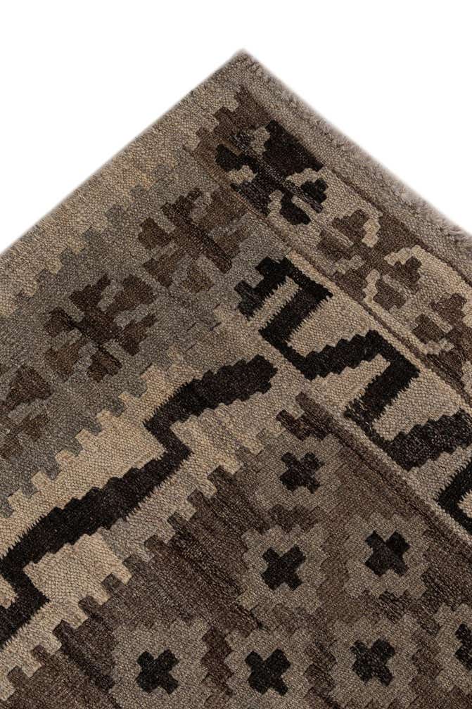 4' 3 x 5' 10 Hand Woven Kilim Maymana Wool Rug