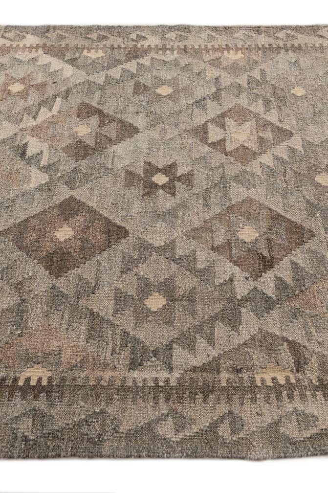 4' 2 x 6' Hand Woven Kilim Maymana Wool Rug