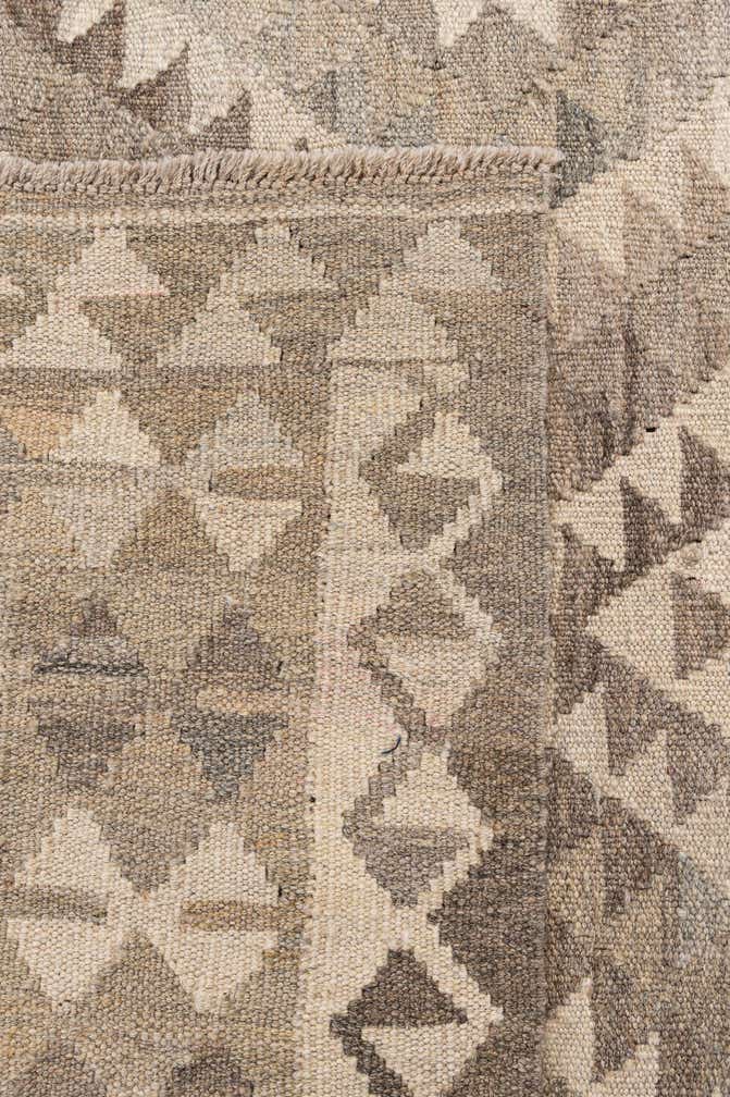 4' 2 x 6' 1 Hand Woven Kilim Maymana Wool Rug