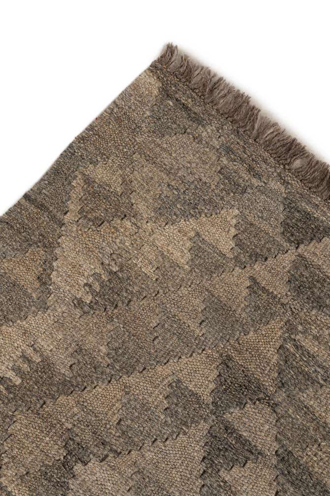 4' 3 x 6' 3 Hand Woven Kilim Maymana Wool Rug