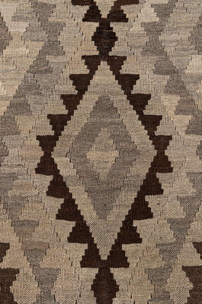 4' 4 x 6' 6 Hand Woven Kilim Maymana Wool Rug