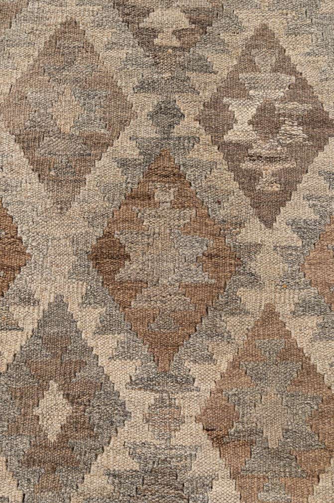 4' 3 x 6' 6 Hand Woven Kilim Maymana Wool Rug