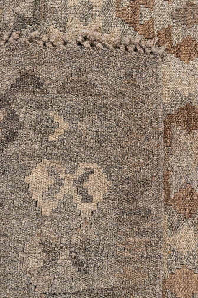 4' 3 x 6' 6 Hand Woven Kilim Maymana Wool Rug