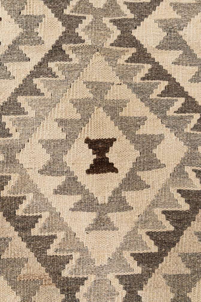 3' 5 x 4' 10 Hand Woven Kilim Maymana Wool Rug
