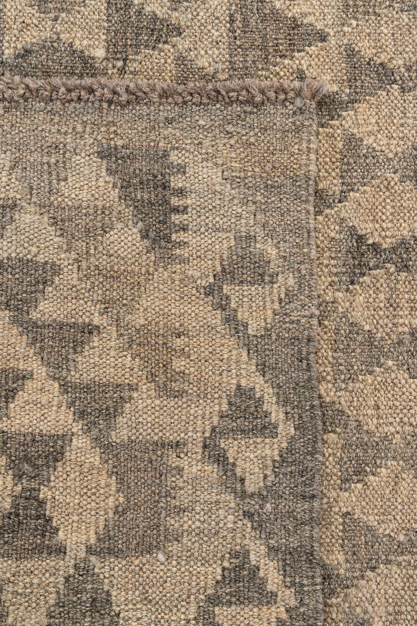 3' 5 x 4' 10 Hand Woven Kilim Maymana Wool Rug