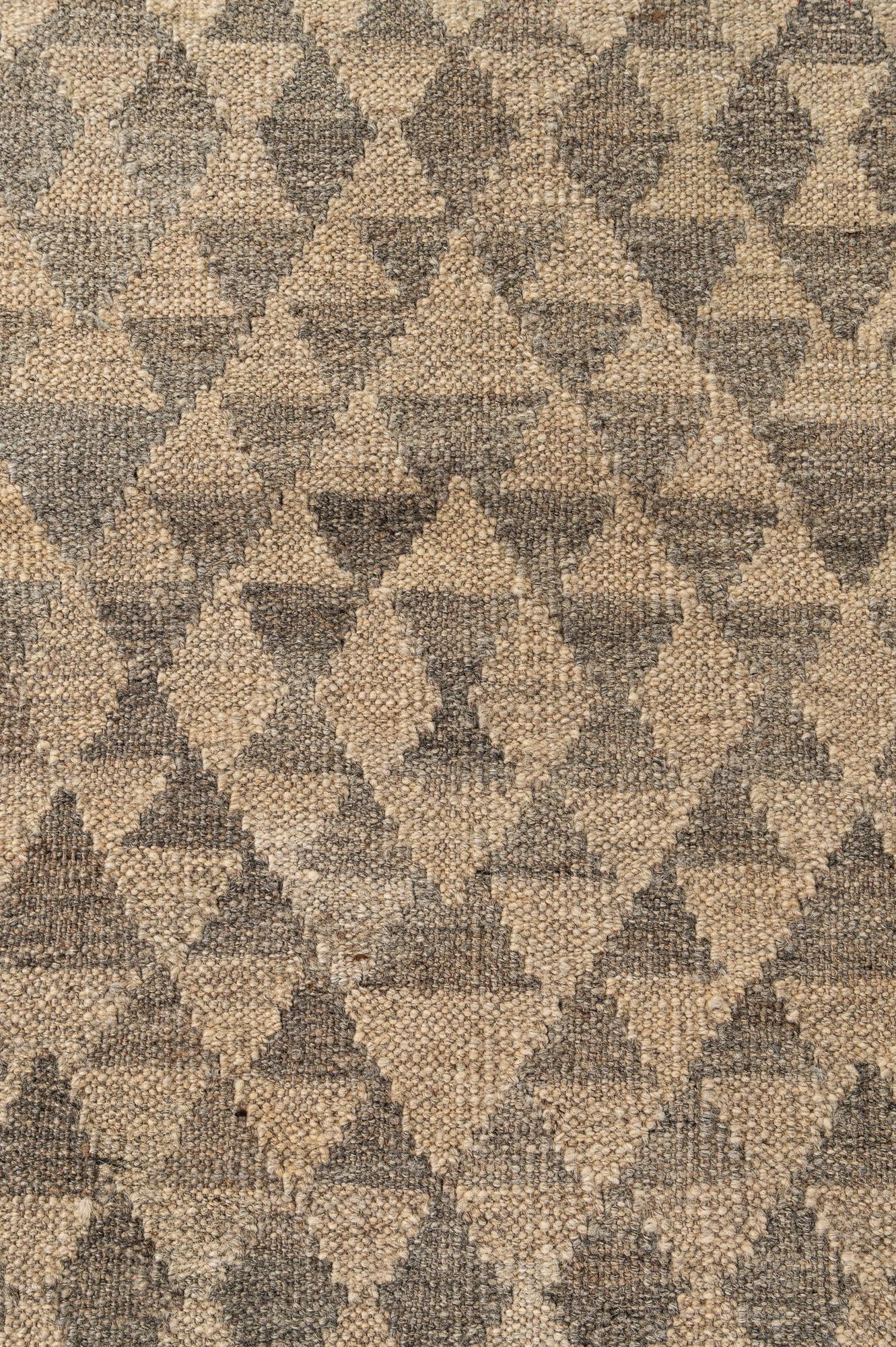 3' 5 x 4' 10 Hand Woven Kilim Maymana Wool Rug