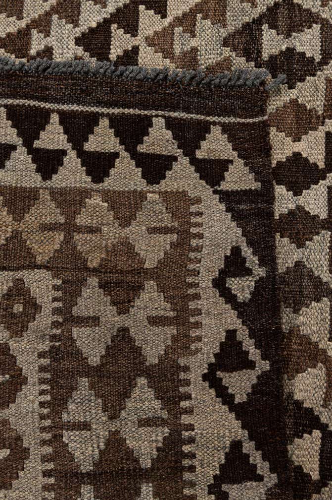 4' 6 x 5' 10 Hand Woven Kilim Maymana Wool Rug