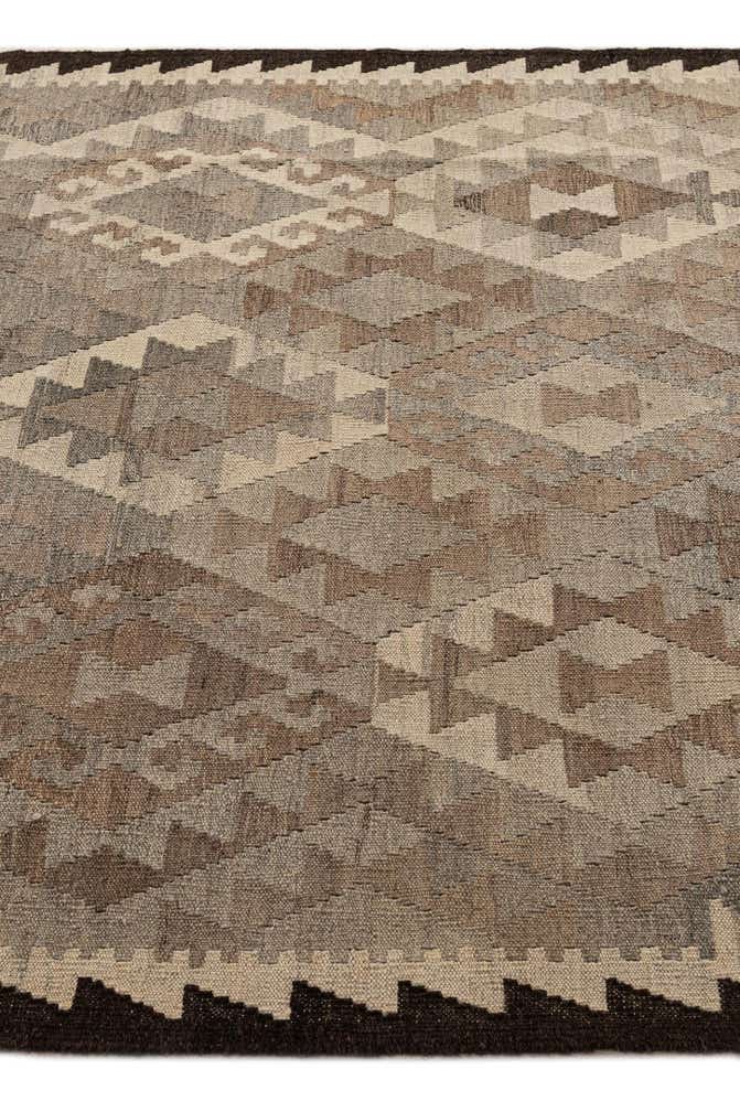 4' 5 x 6' 1 Hand Woven Kilim Maymana Wool Rug