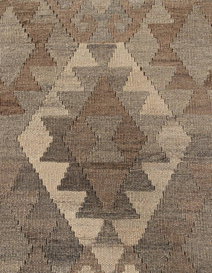 Detail image of 4' 5 x 6' 1  Hand Woven Kilim Maymana Wool Rug