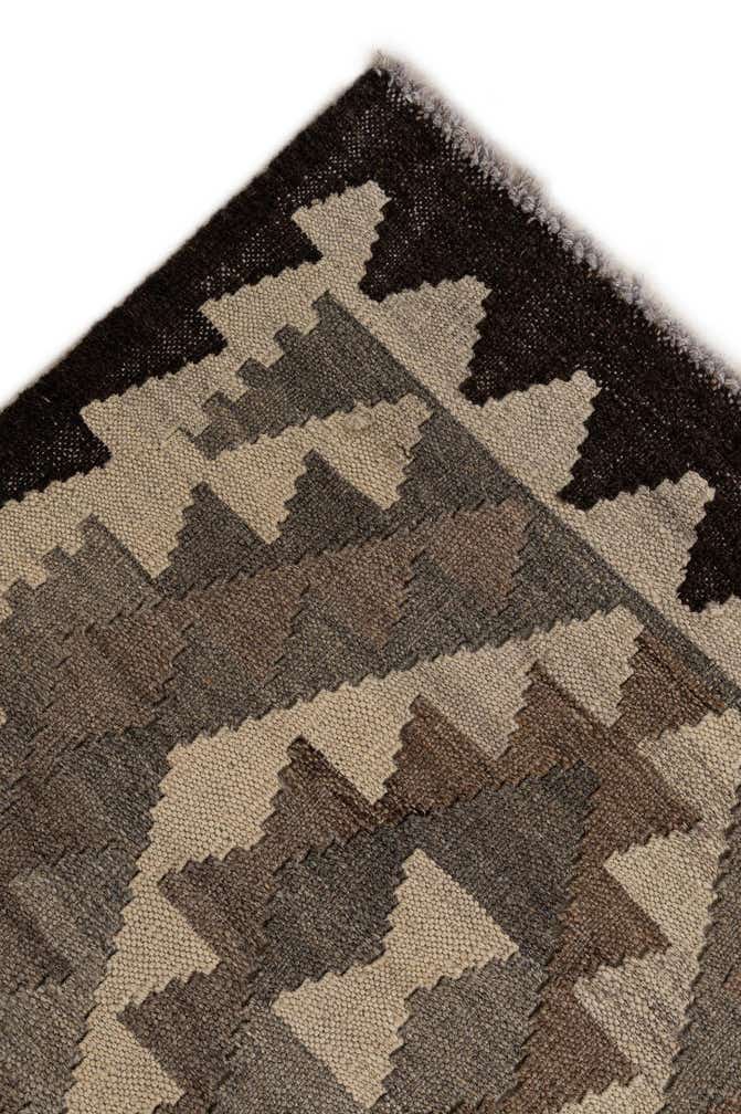 4' 5 x 6' 1 Hand Woven Kilim Maymana Wool Rug
