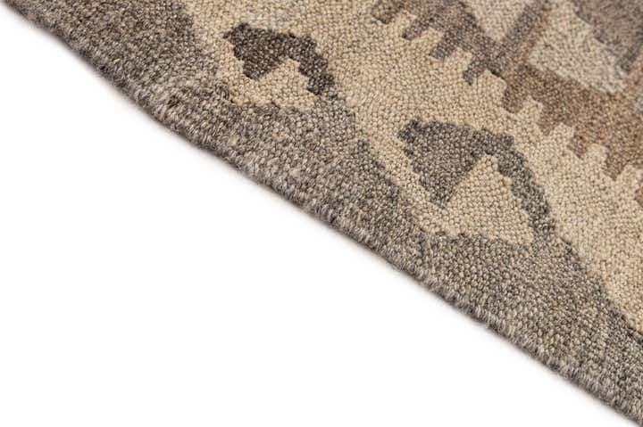 4' 5 x 6' 2 Hand Woven Kilim Maymana Wool Rug