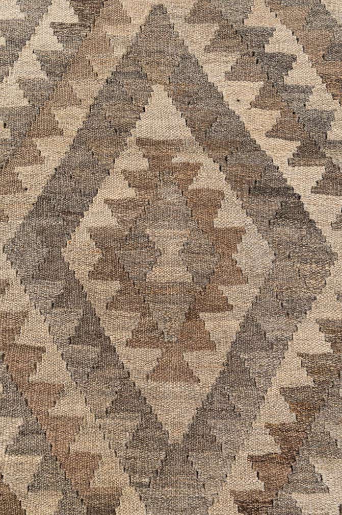 4' 5 x 6' 2 Hand Woven Kilim Maymana Wool Rug