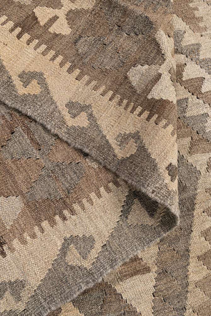 4' 5 x 6' 2 Hand Woven Kilim Maymana Wool Rug