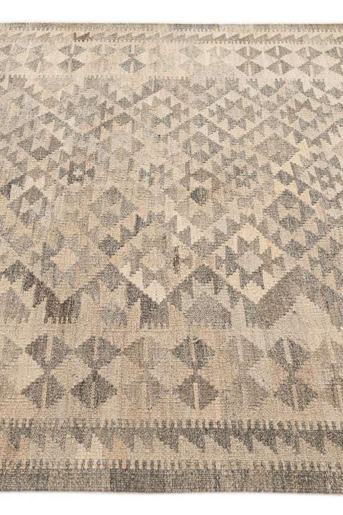 4' 8 x 6' 5 Hand Woven Kilim Maymana Wool Rug