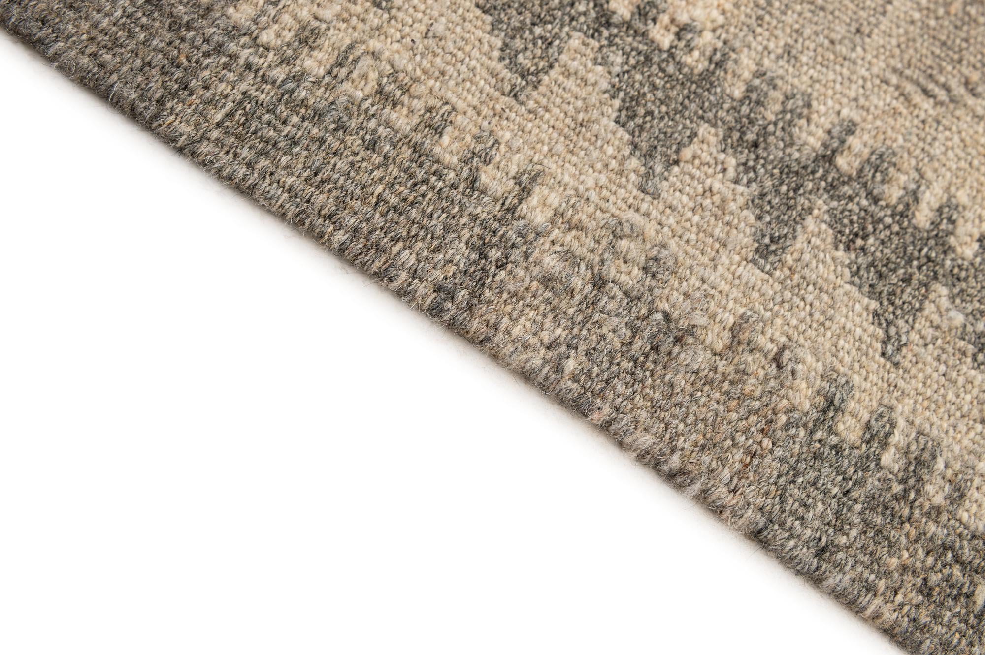 4' 8 x 6' 5 Hand Woven Kilim Maymana Wool Rug