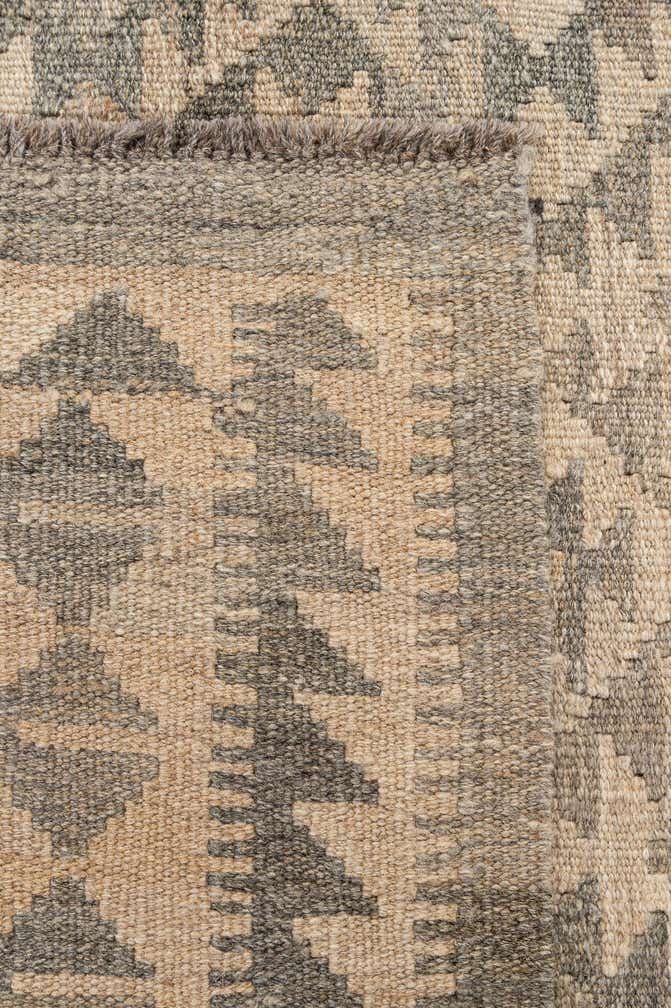 4' 8 x 6' 5 Hand Woven Kilim Maymana Wool Rug
