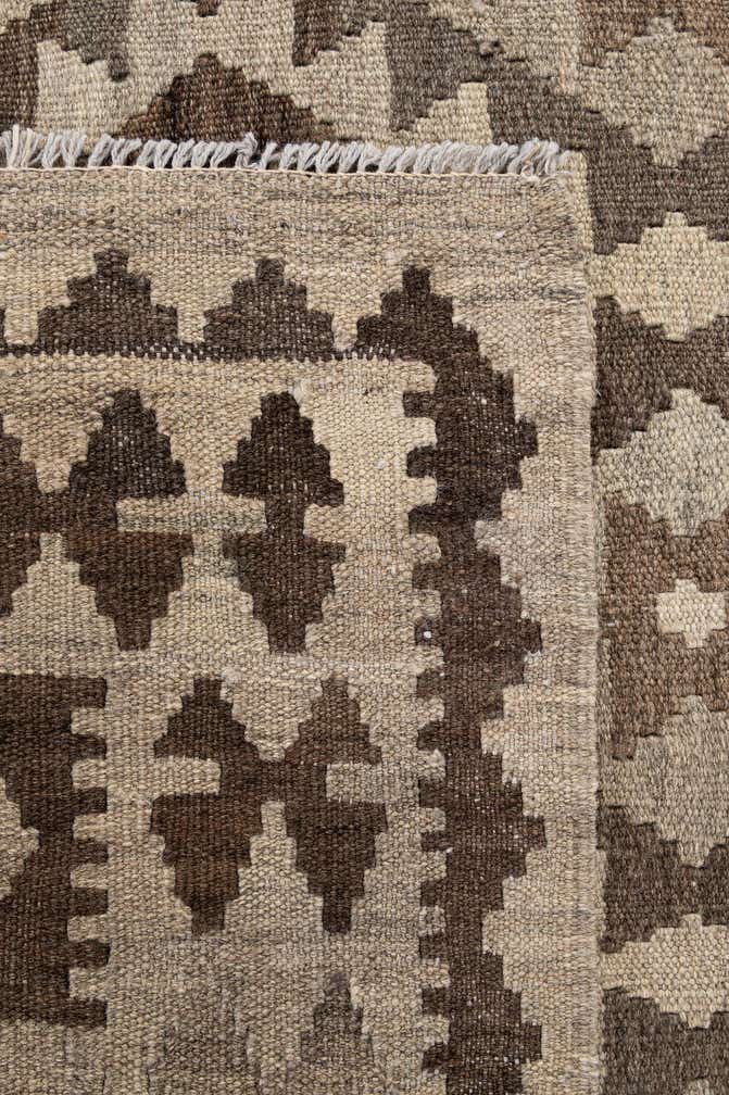 4' 8 x 6' 8 Hand Woven Kilim Maymana Wool Rug