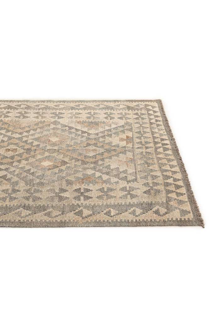 4' 9 x 7' 7 Hand Woven Kilim Maymana Wool Rug