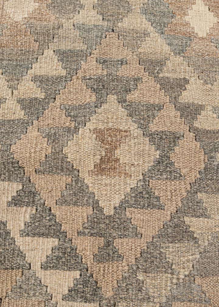 4' 9 x 7' 7 Hand Woven Kilim Maymana Wool Rug