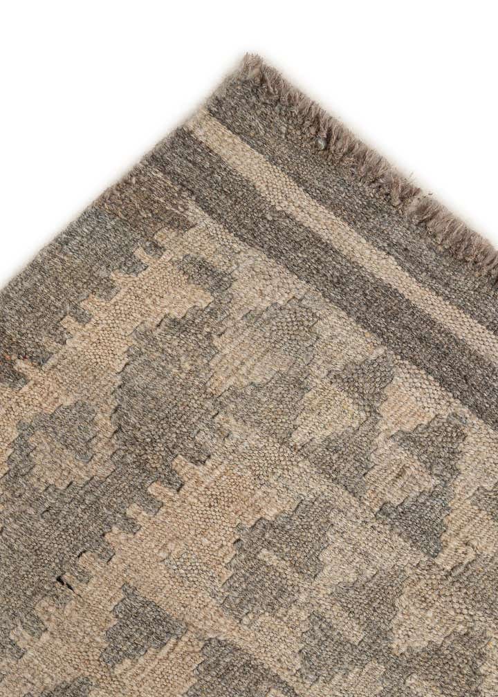 4' 9 x 7' 7 Hand Woven Kilim Maymana Wool Rug