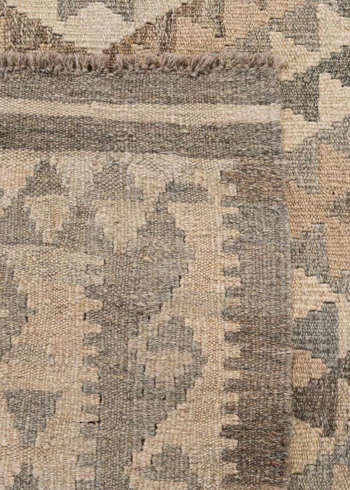 4' 9 x 7' 7 Hand Woven Kilim Maymana Wool Rug