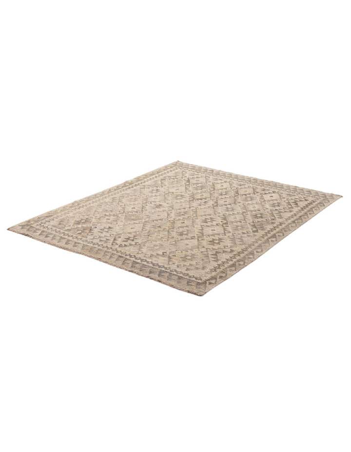 5' 2 x 6' 5 Hand Woven Kilim Maymana Wool Rug