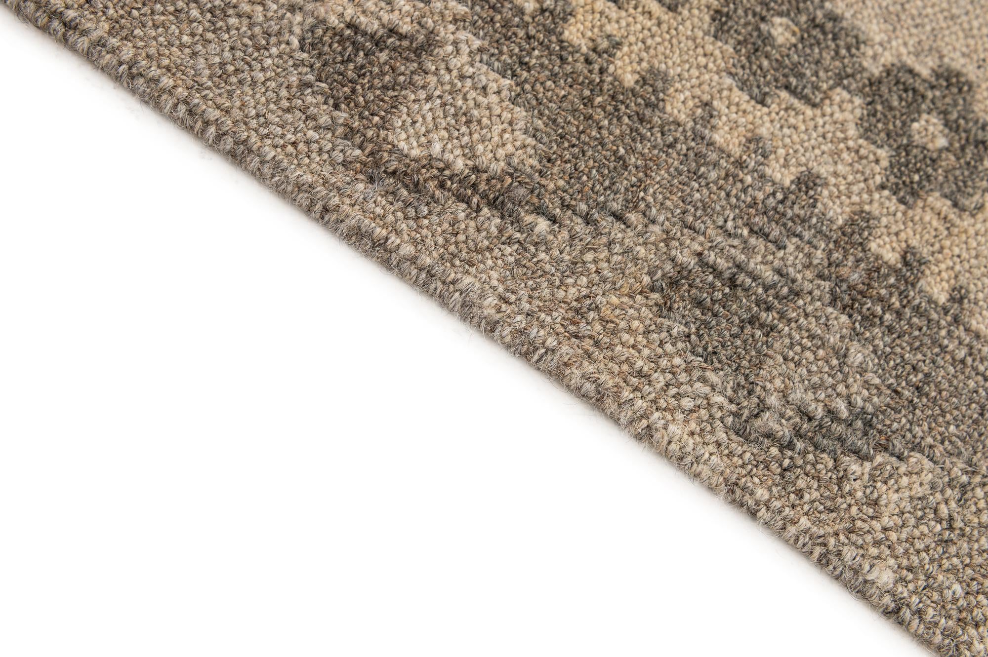 5' 2 x 6' 5 Hand Woven Kilim Maymana Wool Rug