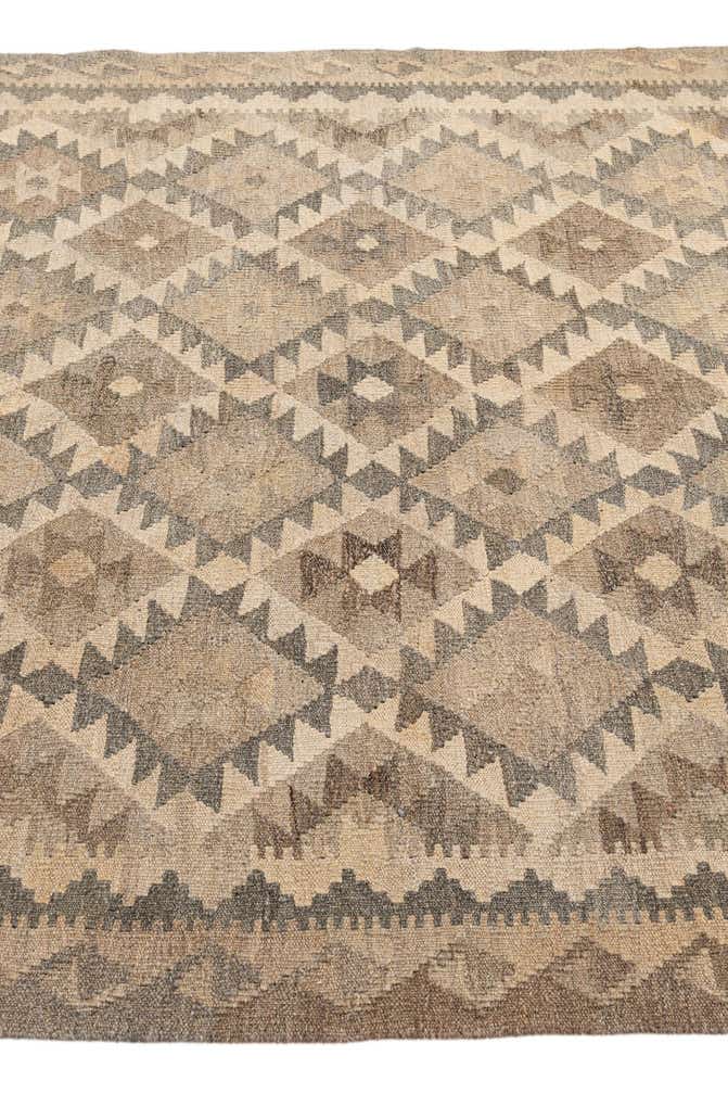 5' x 6' 7 Hand Woven Kilim Maymana Wool Rug