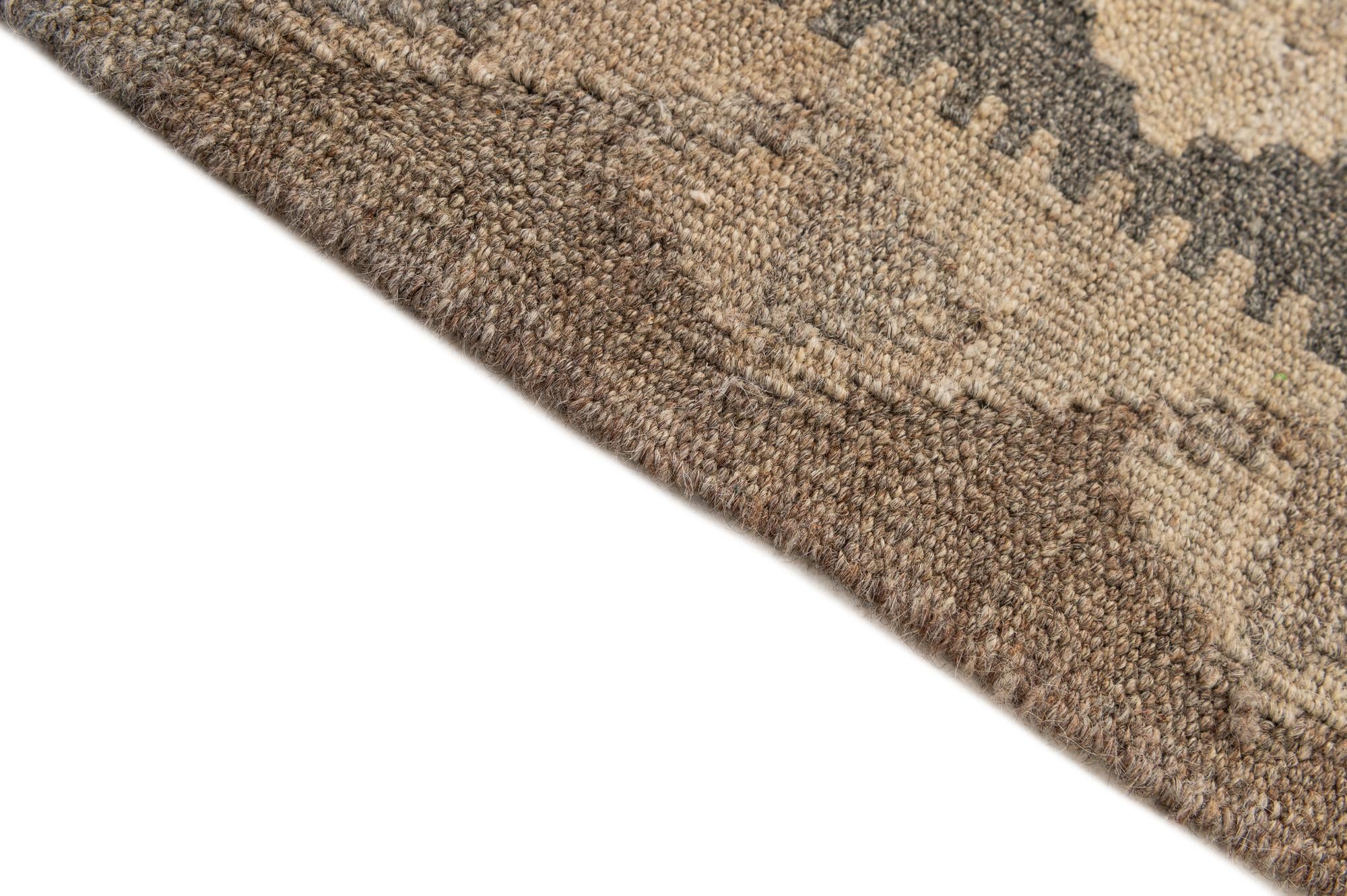 5' x 6' 7 Hand Woven Kilim Maymana Wool Rug