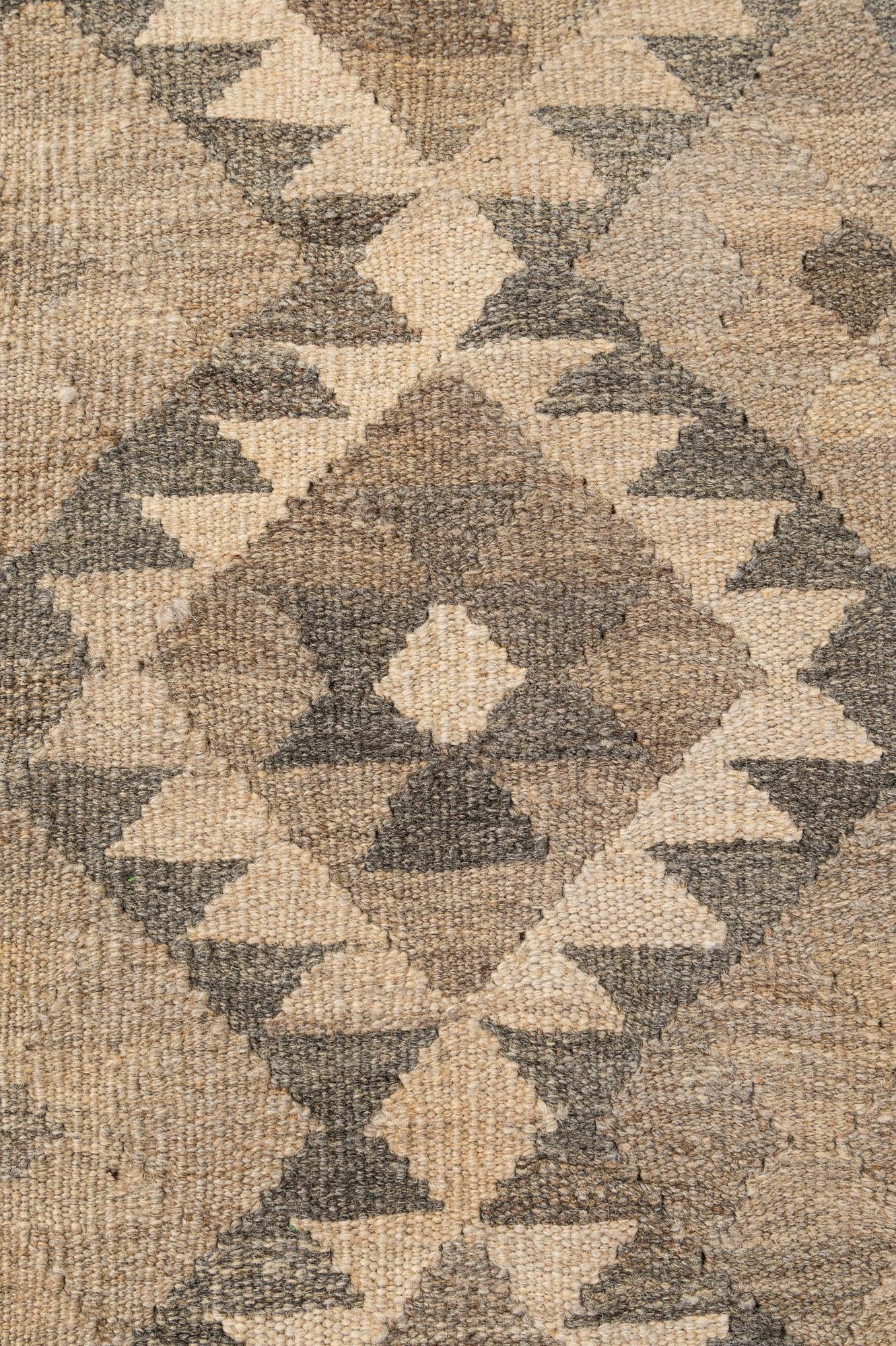 5' x 6' 7 Hand Woven Kilim Maymana Wool Rug