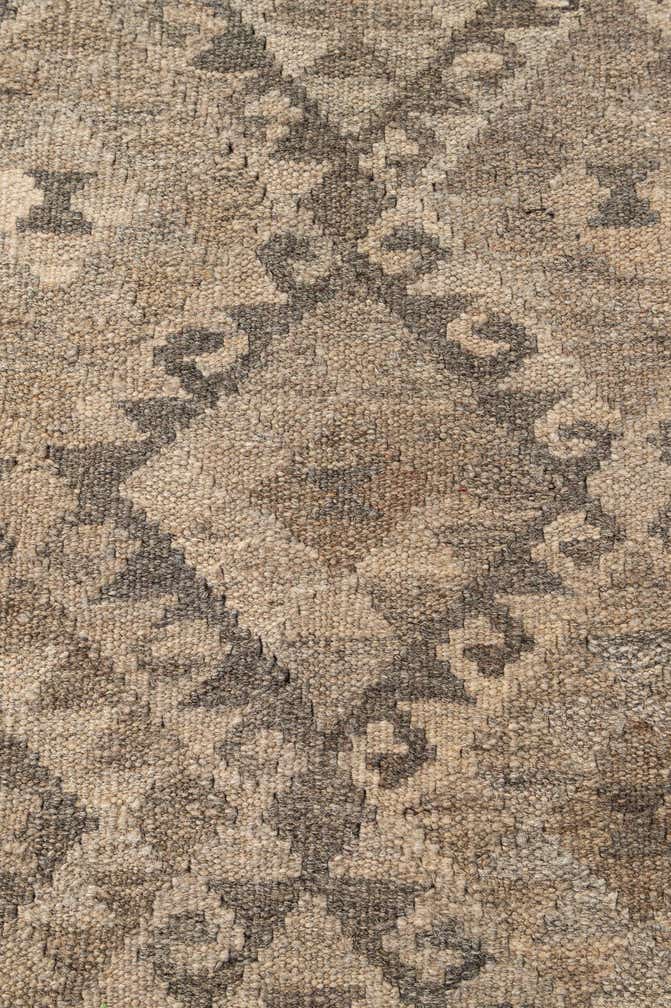 5' 2 x 6' 3 Hand Woven Kilim Maymana Wool Rug