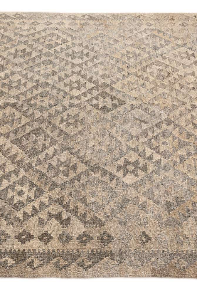 4' 11 x 6' 3 Hand Woven Kilim Maymana Wool Rug