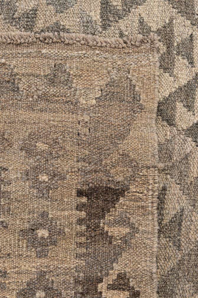 4' 11 x 6' 3 Hand Woven Kilim Maymana Wool Rug