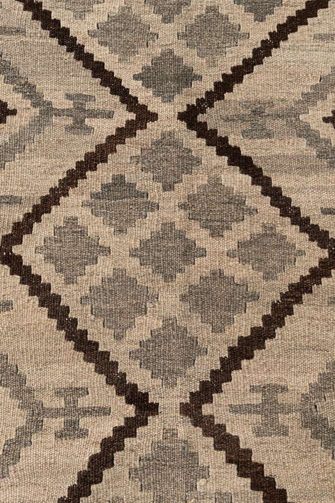 4' 11 x 6' 3 Hand Woven Kilim Maymana Wool Rug