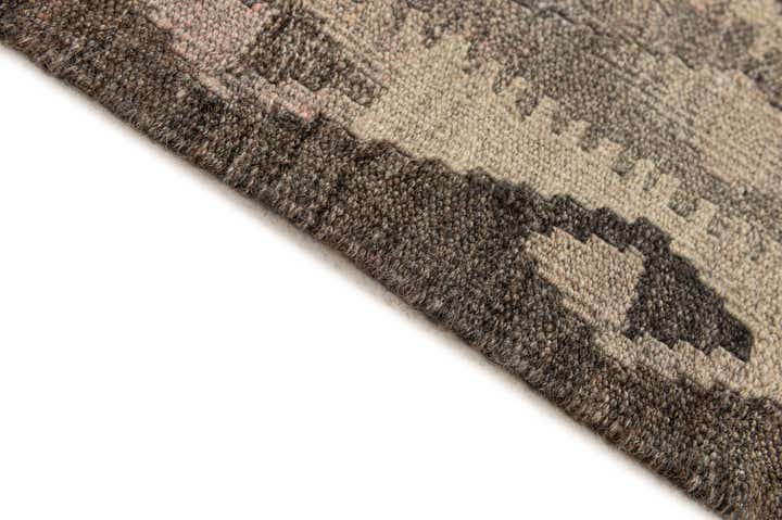 6' 7 x 9' 9 Hand Woven Kilim Maymana Wool Rug