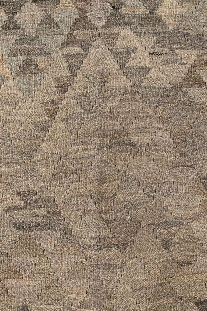 6' 7 x 9' 9 Hand Woven Kilim Maymana Wool Rug