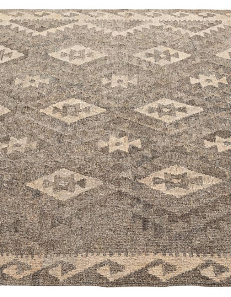 Detail image of 5' 2 x 6' 7  Hand Woven Kilim Maymana Wool Rug