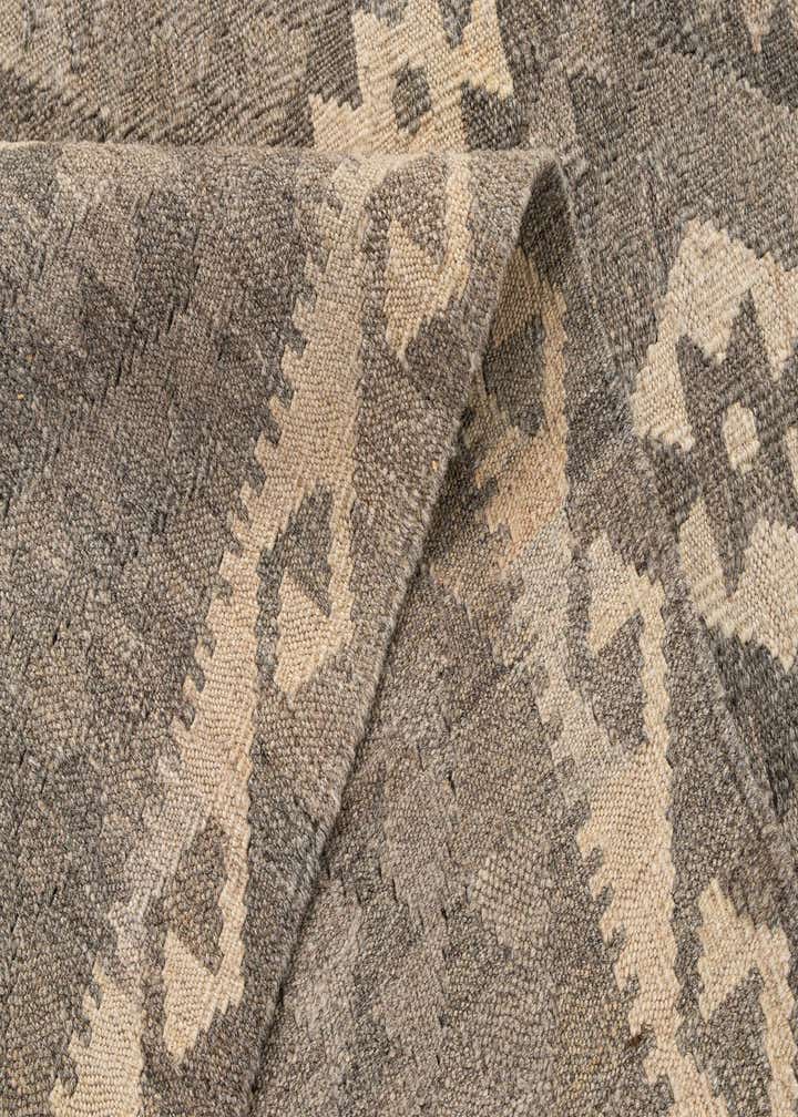 5' 2 x 6' 7 Hand Woven Kilim Maymana Wool Rug