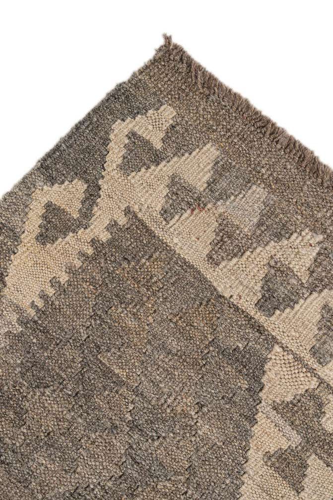 5' 2 x 6' 7 Hand Woven Kilim Maymana Wool Rug