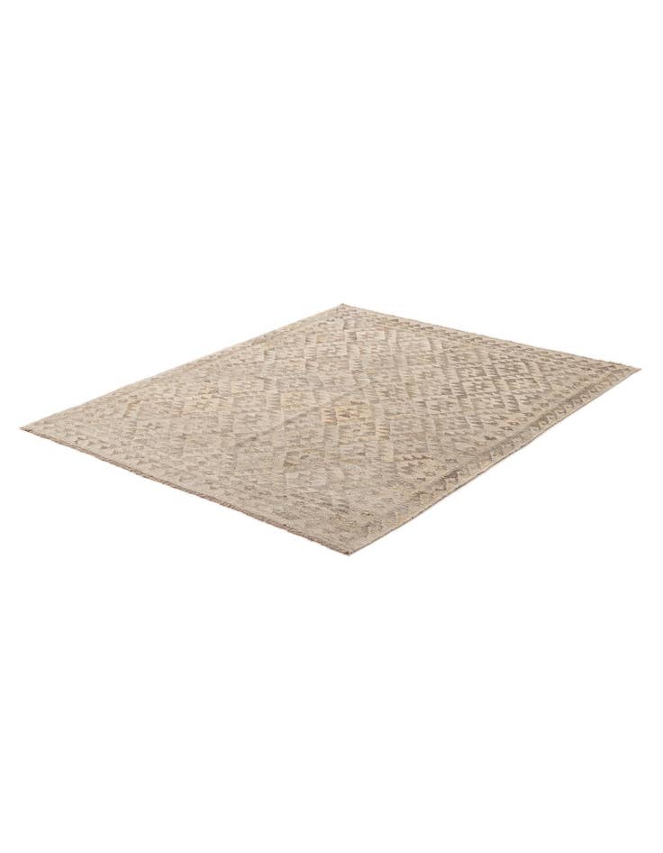 Detail image of 5' x 6' 7 Hand Woven Kilim Maymana Wool Rug