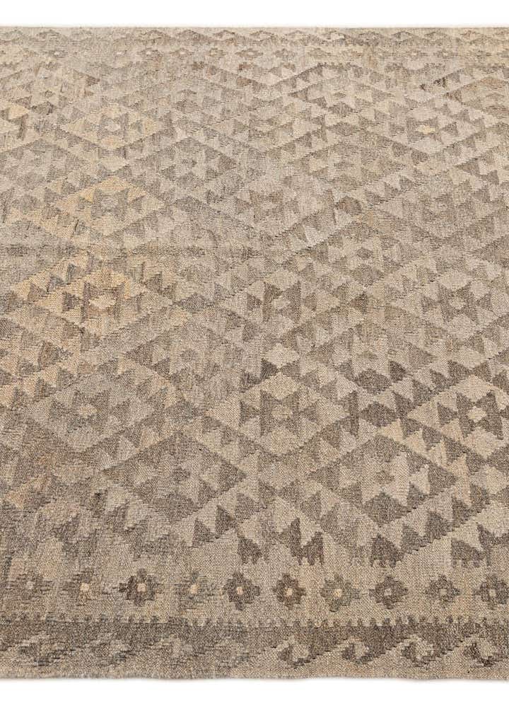 5' x 6' 7 Hand Woven Kilim Maymana Wool Rug